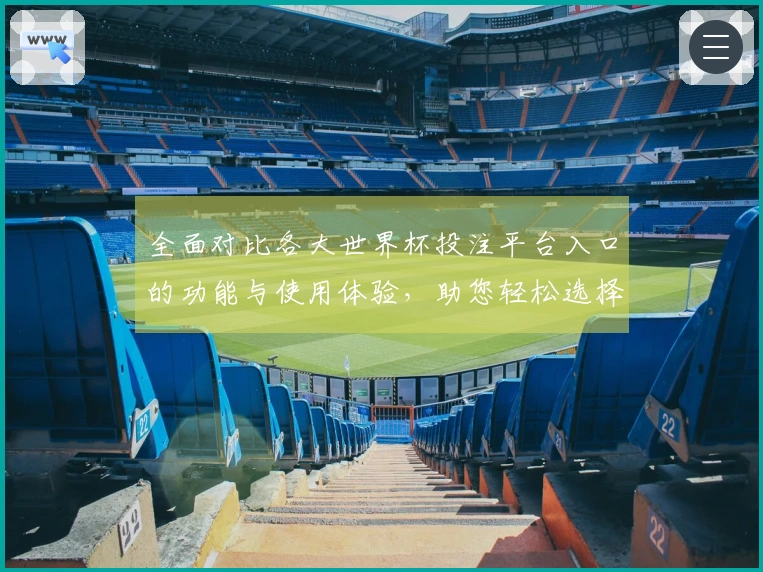 全面对比各大世界杯投注平台入口的功能与使用体验，助您轻松选择最佳平台