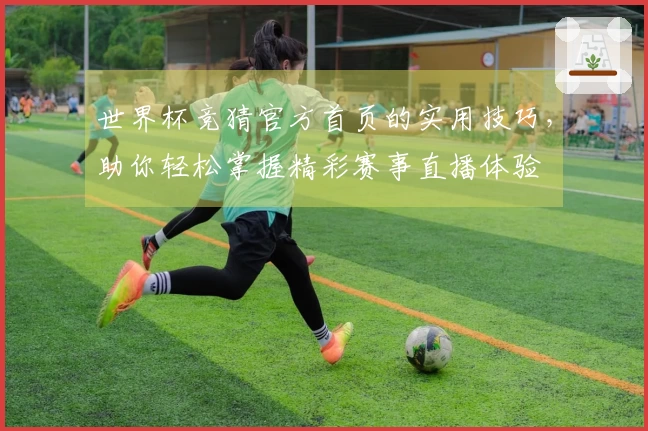 世界杯竞猜官方首页的实用技巧，助你轻松掌握精彩赛事直播体验